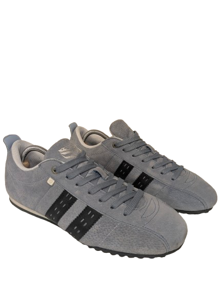 Quick Typhoon sp Ledersneaker. Hellblau gefärbt. Größe 44.