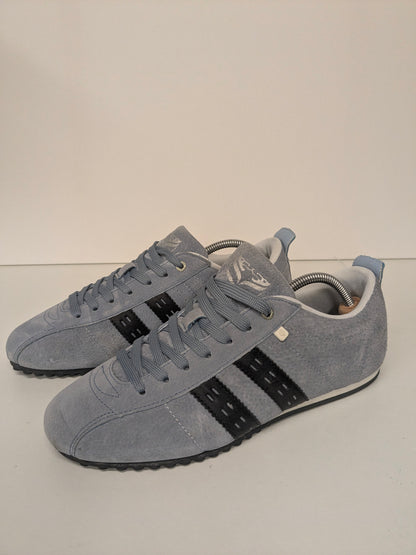 Zapatillas Quick Typhoon sp de piel. De color azul claro. Talla 44.