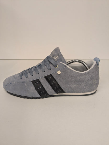 Zapatillas Quick Typhoon sp de piel. De color azul claro. Talla 44.