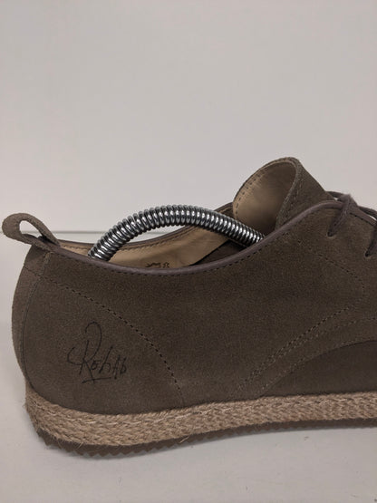 Rehab Leren veterschoenen. Bruin gekleurd. Maat 43.