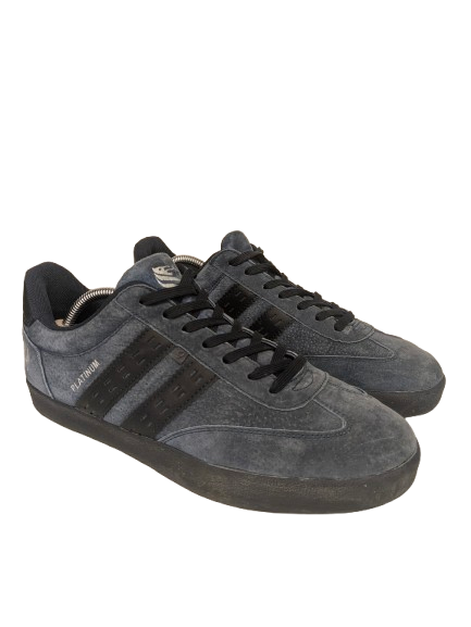 Quick Platinum leren sneakers. Blauw Zwart gekleurd. Maat 44.