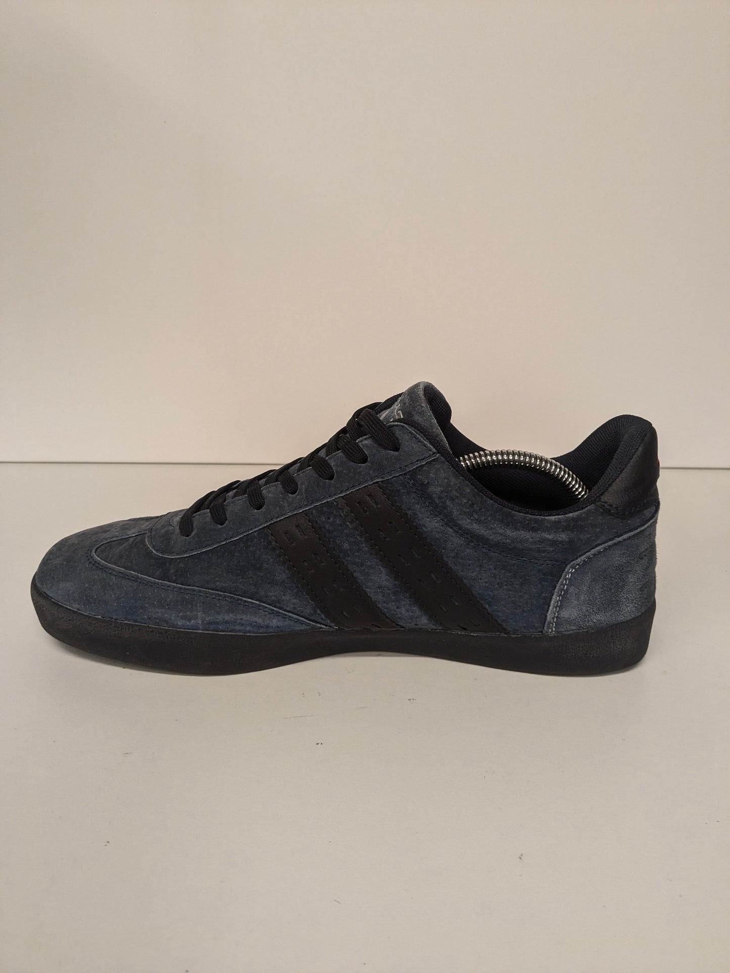 Quick Platinum leren sneakers. Blauw Zwart gekleurd. Maat 44.
