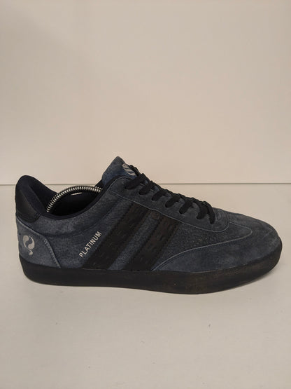 Quick Platinum leren sneakers. Blauw Zwart gekleurd. Maat 44.