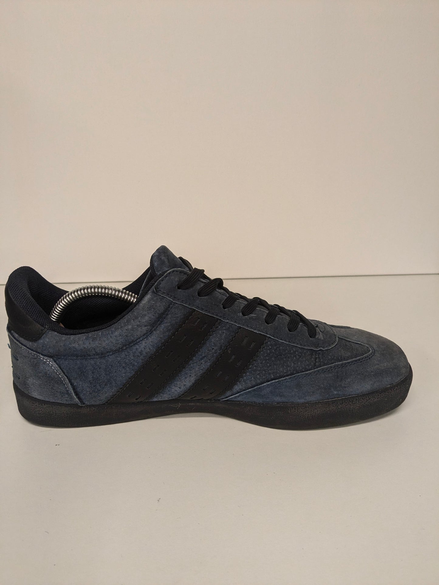 Quick Platinum leren sneakers. Blauw Zwart gekleurd. Maat 44.