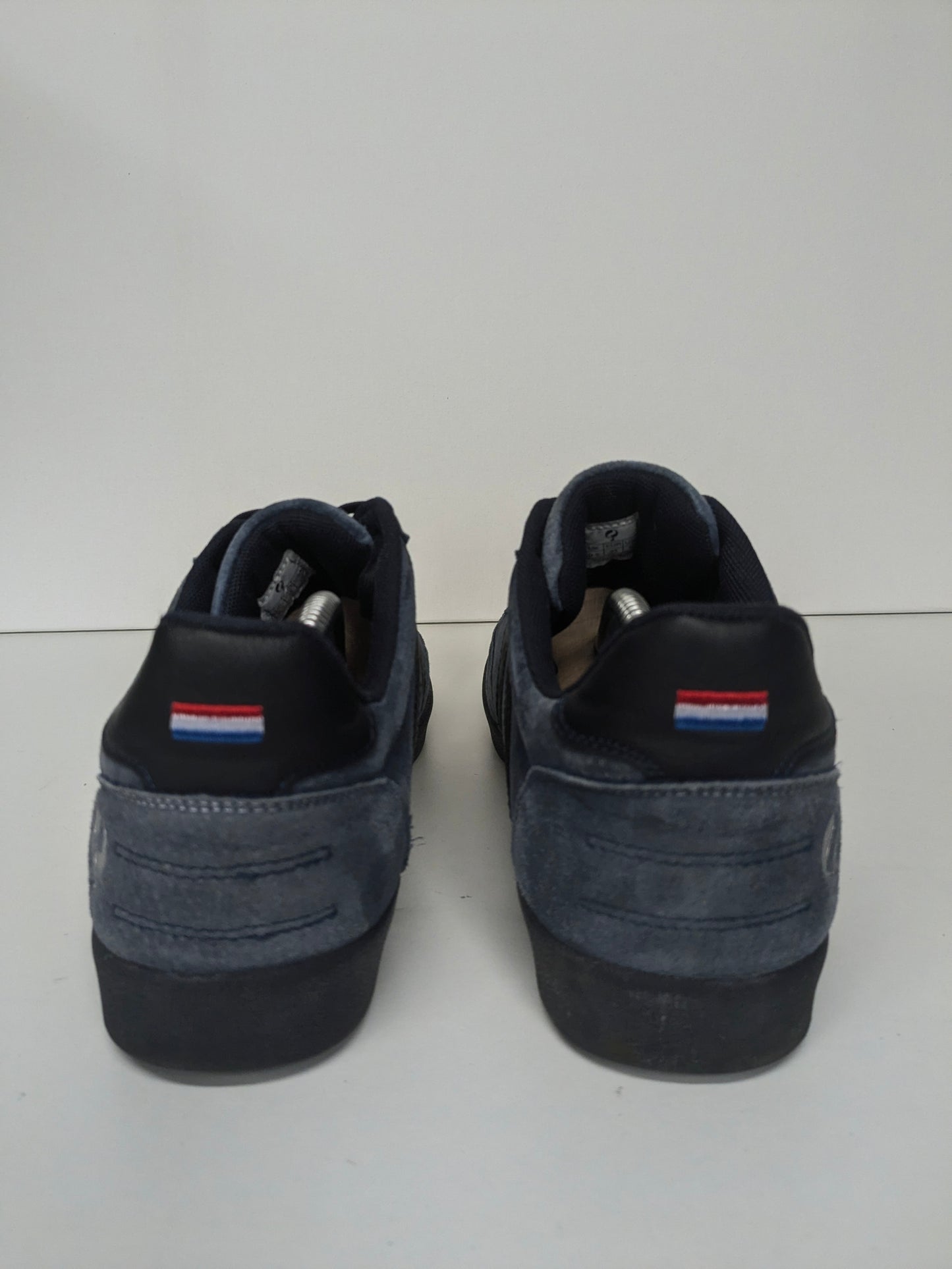 Quick Platinum leren sneakers. Blauw Zwart gekleurd. Maat 44.