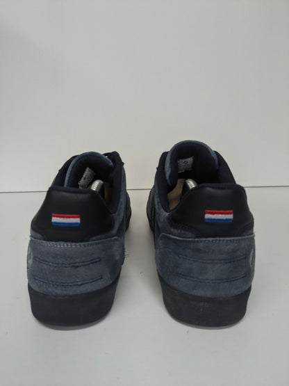 Quick Platinum leren sneakers. Blauw Zwart gekleurd. Maat 44.
