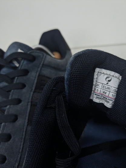 Quick Platinum leren sneakers. Blauw Zwart gekleurd. Maat 44.
