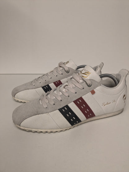 Zapatillas Quick Typhoon sp de piel. De color blanco. Talla 44.