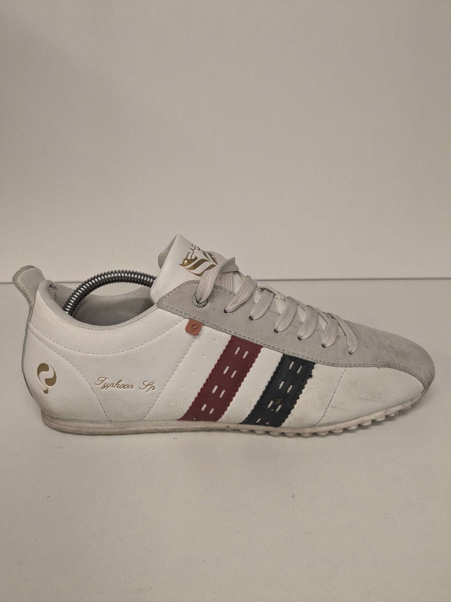 Zapatillas Quick Typhoon sp de piel. De color blanco. Talla 44.