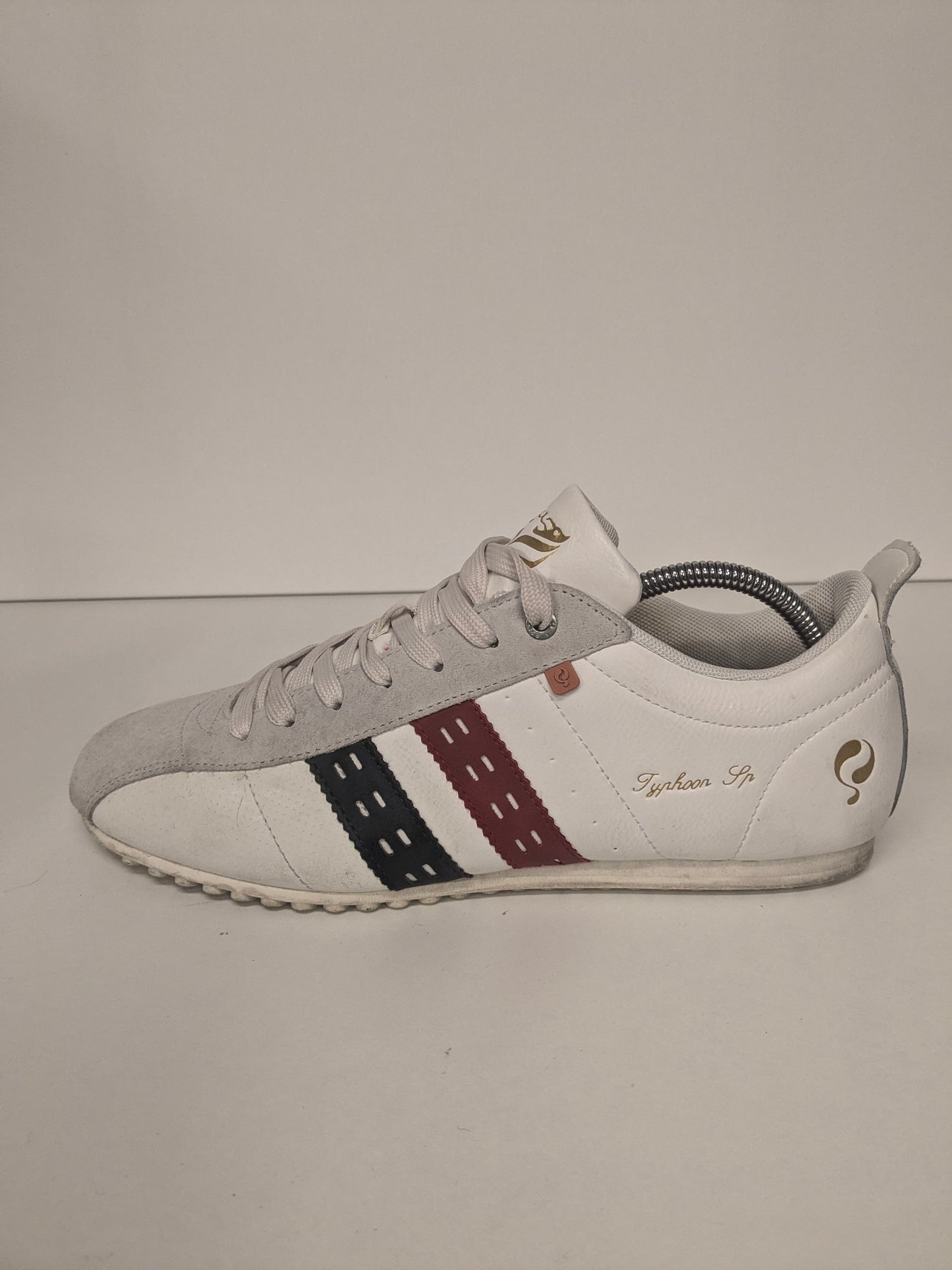 Zapatillas Quick Typhoon sp de piel. De color blanco. Talla 44.