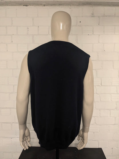 Chaps spencer met V-Hals. Blauw Grijs argyle motief. Maat L.