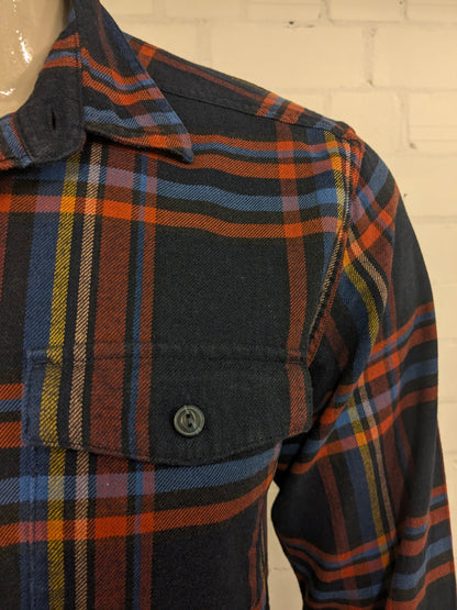 Patagonia Flanellen overhemd. Rood Blauw Geel geruit. Maat M / L.