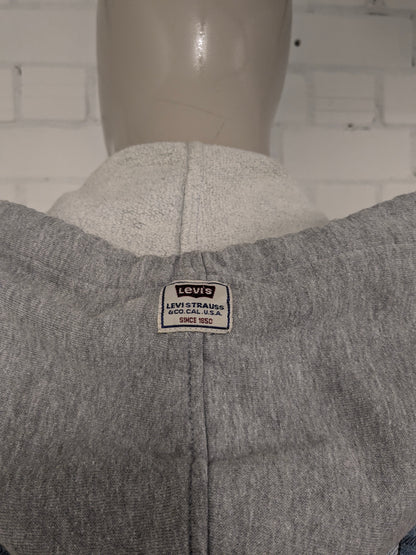 Chemise vintage Levi's Flannel avec boutons-pression et capuche. Bleu Rouge Blanc Jaune à carreaux Taille 2XL / XXL.