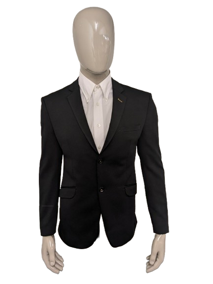 Wam Denim colbert. Zwart motief. Maat 50 / M.