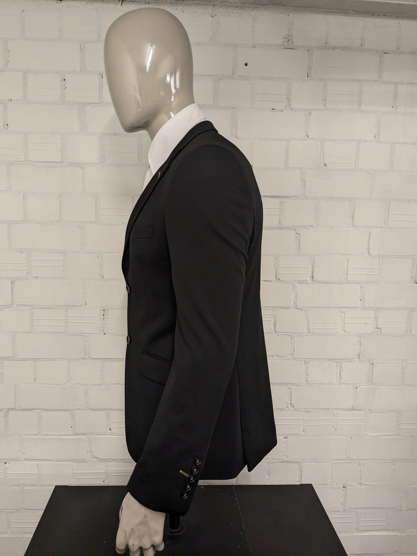 Wam Denim colbert. Zwart motief. Maat 50 / M.