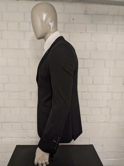 Wam Denim colbert. Zwart motief. Maat 50 / M.