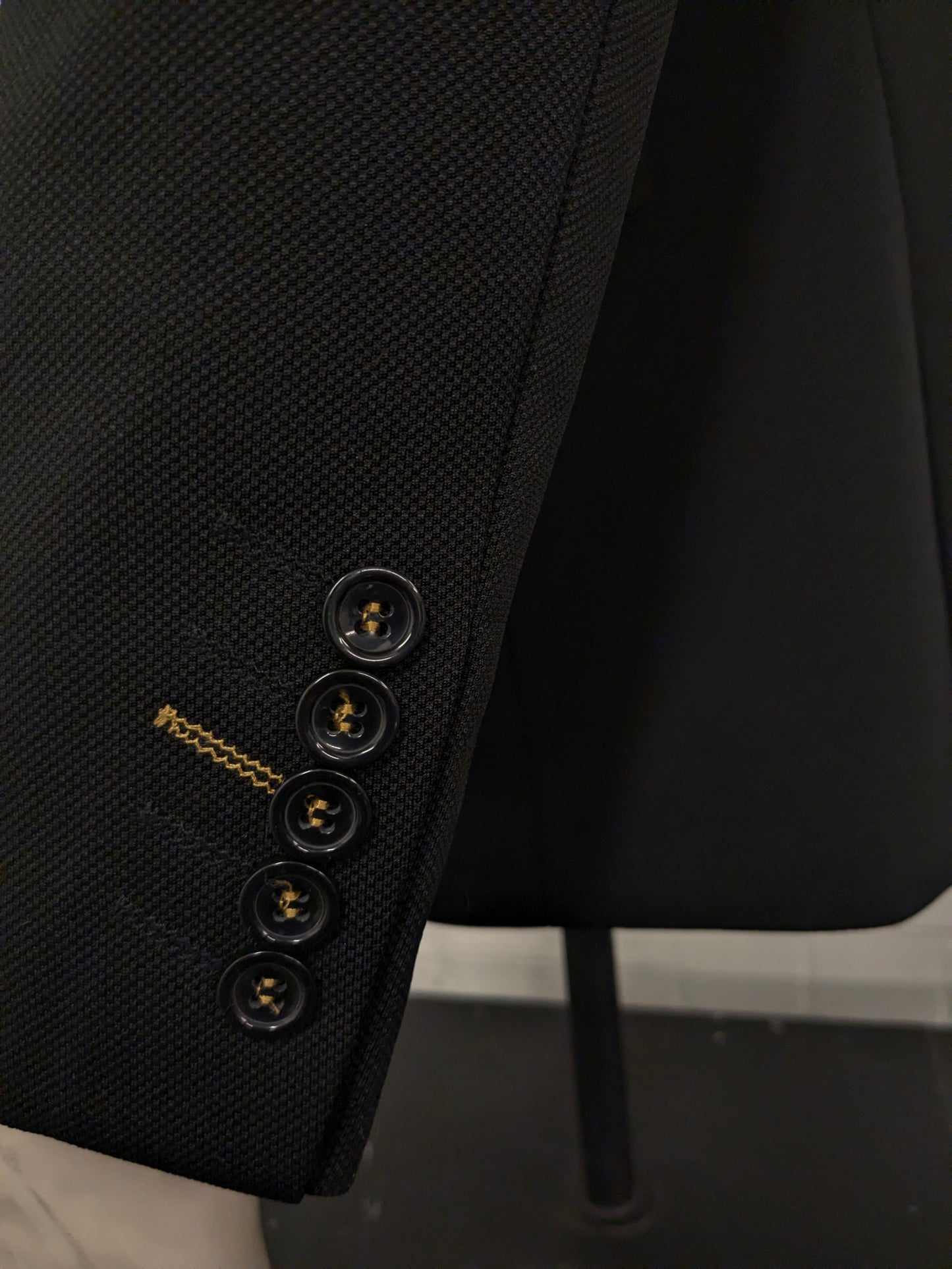 Wam Denim colbert. Zwart motief. Maat 50 / M.