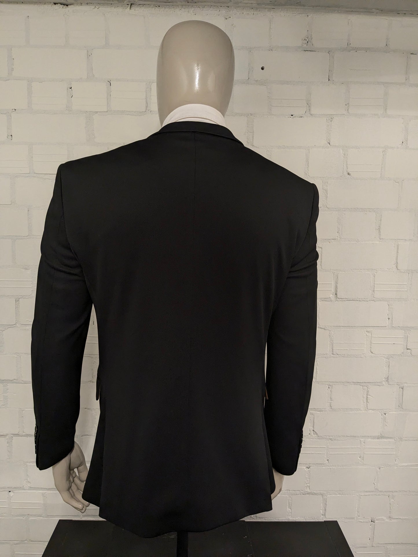 Wam Denim colbert. Zwart motief. Maat 50 / M.