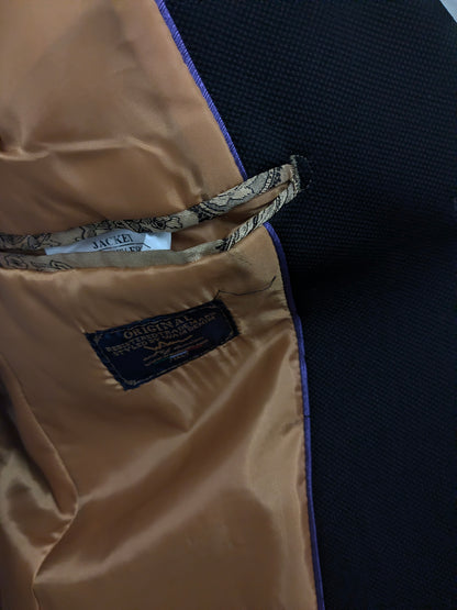 Wam Denim colbert. Zwart motief. Maat 50 / M.