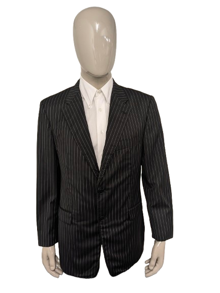 Veste Kool Business. Rayé / fines rayures noir et blanc. Taille 104 (52/L).