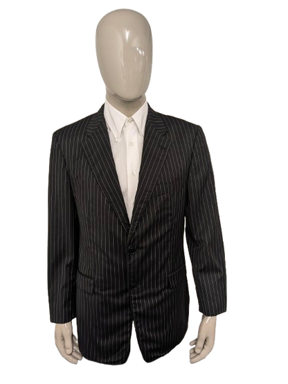 Kool Businees colbert. Zwart Wit gestreept / krijtstreep. Maat 104 (52 / L).