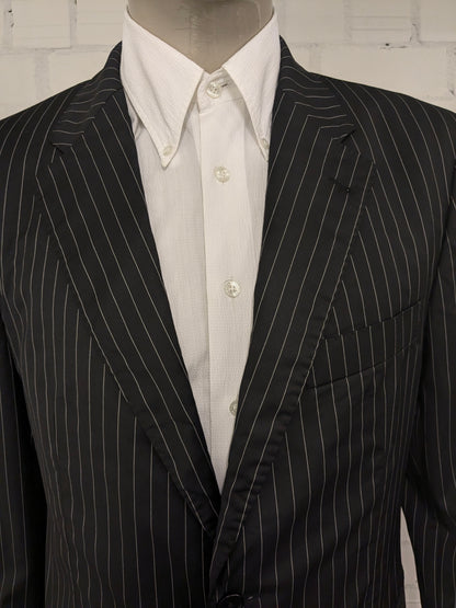 Kool Businees colbert. Zwart Wit gestreept / krijtstreep. Maat 104 (52 / L).