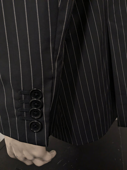 Kool Businees colbert. Zwart Wit gestreept / krijtstreep. Maat 104 (52 / L).