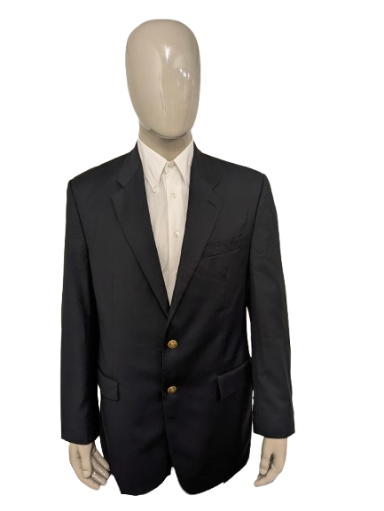 Vintage Lauren Ralph Lauren Wollen colbert met goudkleurige knopen. Donker Blauw gekleurd. Maat 52 / L.