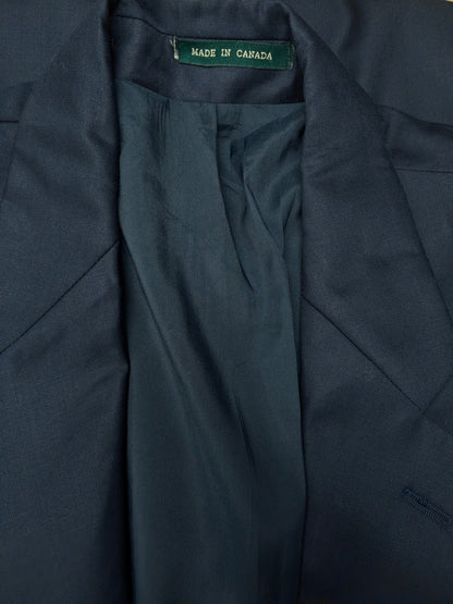 Giacca vintage Lauren Ralph Lauren in lana con bottoni color oro. Colore blu scuro. Taglia 52/L.