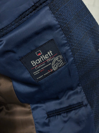 Bartlett colbert. Blauw Zwart motief. Maat 52 / L.