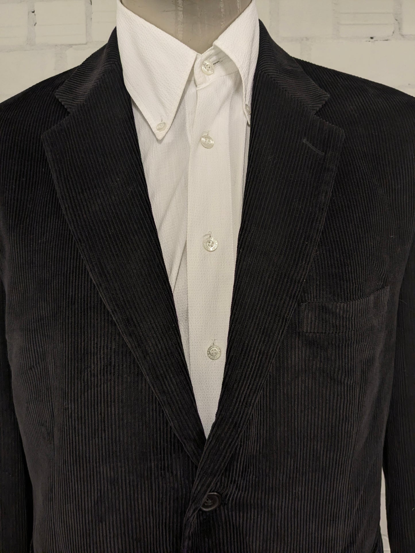 Chaps Ralph Lauren ribcolbert. Dikkere rib. Zwart gekleurd. Maat 56 / XL.