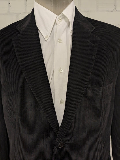 Chaps Ralph Lauren ribcolbert. Dikkere rib. Zwart gekleurd. Maat 56 / XL.