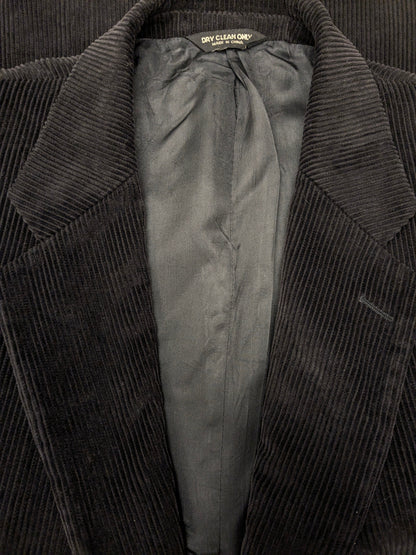 Chaps Ralph Lauren ribcolbert. Dikkere rib. Zwart gekleurd. Maat 56 / XL.