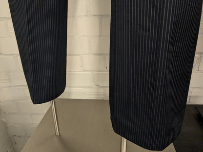 Digel Preference Wollen kostuum. Donker Blauw Witte krijtstreep. Maat 24 (48 / M).