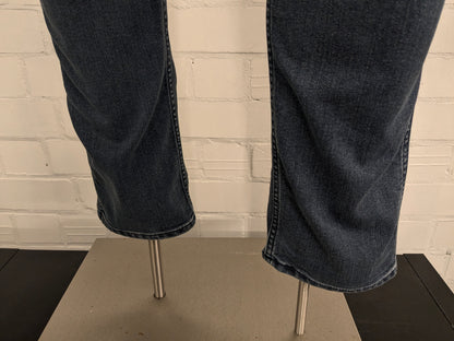 Boss Hugo Boss jeans. Donker Blauw gekleurd. Maat W34 - L32. type Delaware Slim Fit. stretch.