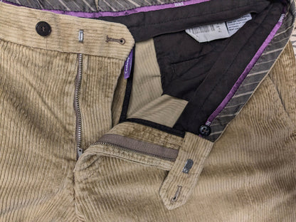 Hiltl ZE200 Ribbroek. Licht Bruin gekleurd. Dikke rib. Maat 50 / M.