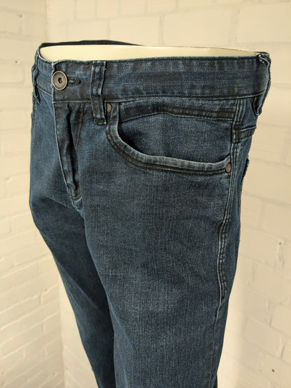 s.Oliver jeans. Donker Blauw gekleurd. Maat W30 - L34. type Scube Regular. stretch.