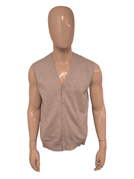 United colors of benetton spencer / vest. Grijs gemêleerd. Maat L.