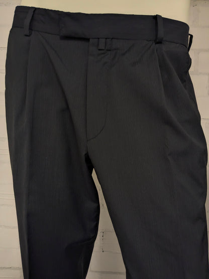 Tommy Hilfiger Tailored kostuum. Grijs Blauw gestreept motief. Maat 52 / L.  super 100's.