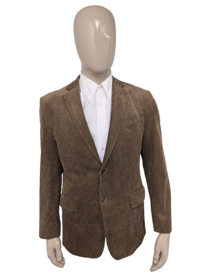 Difirenze rib colbert. fijne rib. Bruin gekleurd. Maat 50 / M.