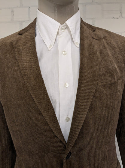 Difirenze rib colbert. fijne rib. Bruin gekleurd. Maat 50 / M.