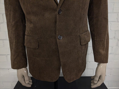 Difirenze rib colbert. fijne rib. Bruin gekleurd. Maat 50 / M.