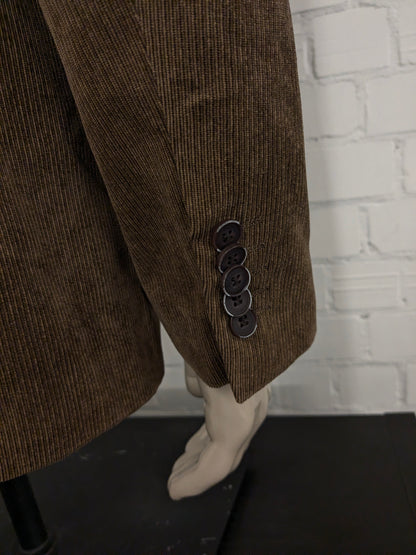 Difirenze rib colbert. fijne rib. Bruin gekleurd. Maat 50 / M.