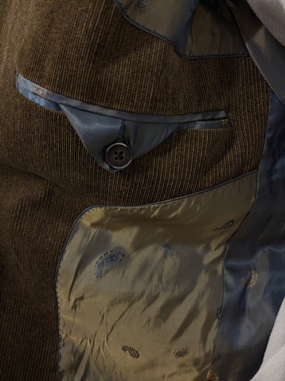 Difirenze rib colbert. fijne rib. Bruin gekleurd. Maat 50 / M.