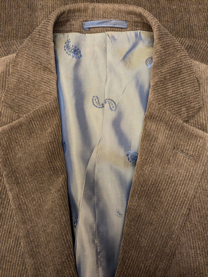 Difirenze rib colbert. fijne rib. Bruin gekleurd. Maat 50 / M.