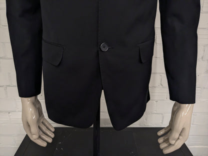 Comfort Wool colbert. Zwart gekleurd. Maat 48 / M.