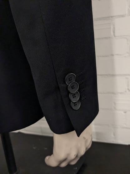 Comfort Wool colbert. Zwart gekleurd. Maat 48 / M.