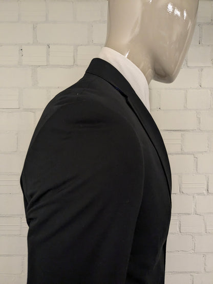 Comfort Wool colbert. Zwart gekleurd. Maat 48 / M.