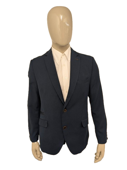 Bartlett colbert. Donker Blauw motief. Maat 27 (54 / L)