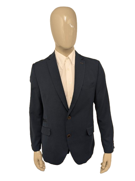 Bartlett colbert. Donker Blauw motief. Maat 27 (54 / L)